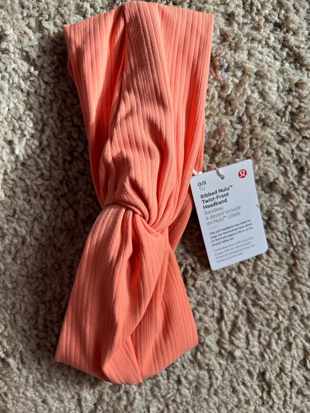 Lululemon Ribbed Nulu Twist-Front Headband NWT